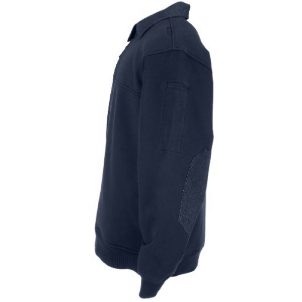 5.11 Tactical Shirt 4 5.11 Tactical Men's Poly-Cotton Fleece Denim Detailed Job Shirt, Fire Navy, Style 72301