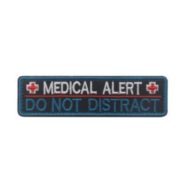 Tactical Embroidery Patch Airsoft Morale Patch 3 Service Dog Tactical Embroidery Patch Hook & Loop Morale Patch Military Patch for Clothing Accessory Backpack Armband (2pcs)