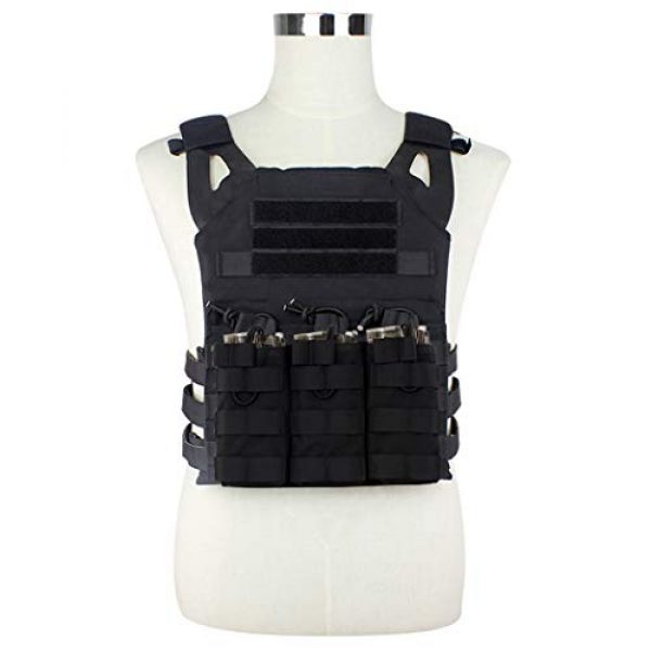 Aoutacc Tactical Pouch 7 Aoutacc Tactical Magazine Pouch Holder MOLLE Triple Open-Top Mag Pouch with D-Ring Grimlock Locking for M4 M16 AR-15 Magazines