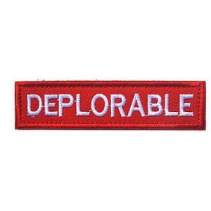 Embroidery Patch Airsoft Morale Patch 1 Deplorable Military Hook Loop Tactics Morale Embroidered Patch (color2)