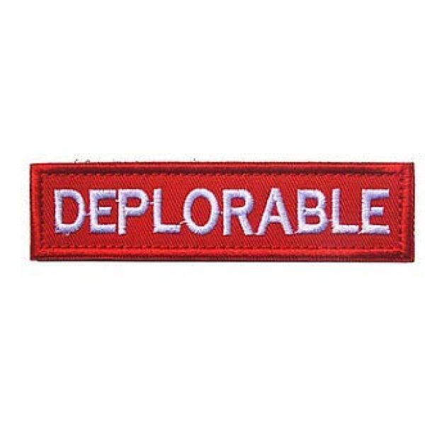 Embroidery Patch Airsoft Morale Patch 1 Deplorable Military Hook Loop Tactics Morale Embroidered Patch (color2)