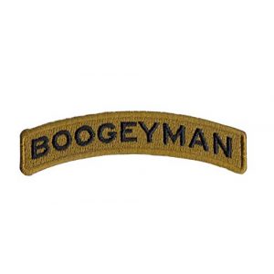 Bitway Tactical Airsoft Morale Patch 1 Bitway Tactical Boogeyman Rocker Tab Embroidered Hook-Backed Morale Patch