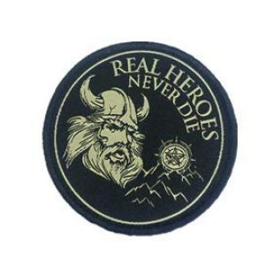 Tactical Embroidery Patch Airsoft Morale Patch 1 Real Heroes Never Die Tactical Embroidery Patch Hook & Loop Morale Patch Military Patch for Clothing Accessory Backpack Armband