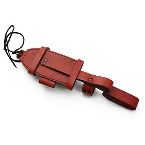 GCS Knives Tactical Pouch 4 GCS Handmade Brown Bushcraft/Hunter Leather Right/Left Hand Horizontal Knife Knives Sheath - GCS 225