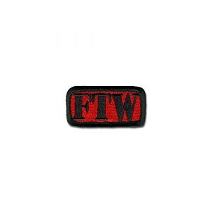 BASTION Airsoft Morale Patch 1 BASTION Morale Patches (FTW, Red) | 3D Embroidered Patches with Hook & Loop Fastener Backing | Well-Made Clean Stitching | Military Patches Ideal for Tactical Bag, Hats & Vest