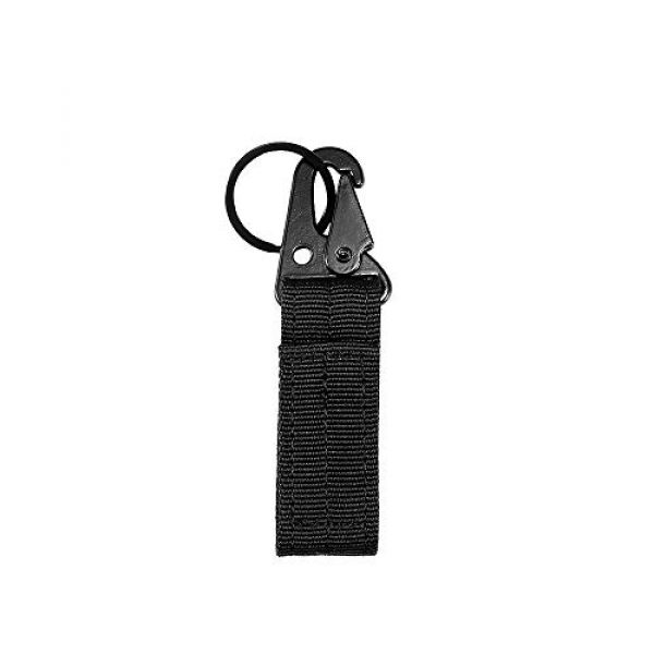 POWSTRO K Tactical Pouch 6 POWSTRO K Outdoor Carabiner Tactical Nylon Webbing Key Chain Multifunctional Hanging Buckle Combination Set, 42 Pack