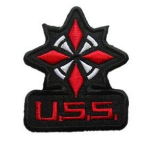 Tactical Embroidery Patch Airsoft Morale Patch 1 Resident Evil USS Umbrella Tactical Embroidery Patch Hook & Loop Morale Patch Military Patch for Clothing Accessory Backpack Armband