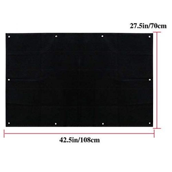 Aoutacc Airsoft Morale Patch 4 27.5" x 42.5" Tactical Military Patch Holder Board Hook & Loop Morale Patch Panel Wall(108x70cm)