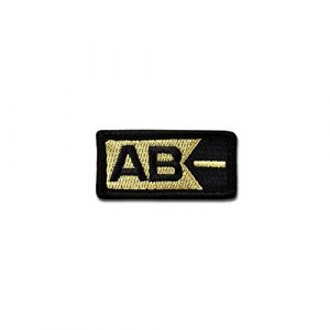 BASTION Airsoft Morale Patch 1 BASTION Morale Patches (Blood Type AB Neg, ACU) | 3D Embroidered Patches with Hook & Loop Fastener Backing | Well-Made Clean Stitching | Military Patches for Tactical Bag, Hats & Vest