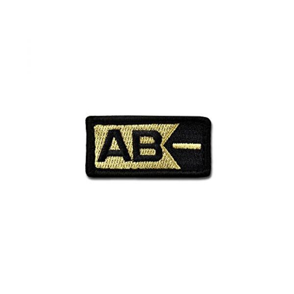 BASTION Airsoft Morale Patch 1 BASTION Morale Patches (Blood Type AB Neg, ACU) | 3D Embroidered Patches with Hook & Loop Fastener Backing | Well-Made Clean Stitching | Military Patches for Tactical Bag, Hats & Vest