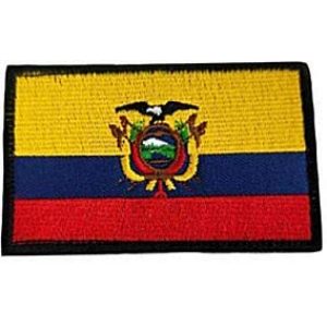 Embroidery Patch Airsoft Morale Patch 1 Ecuadorian Flag Patch Military Hook Loop Tactics Morale Embroidered Patch