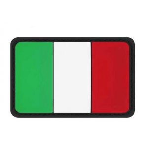 Tactical PVC Patch Airsoft Morale Patch 1 Italy Flag Morale Military Patch 3D PVC Rubber Tactical Rubber Hook Patch