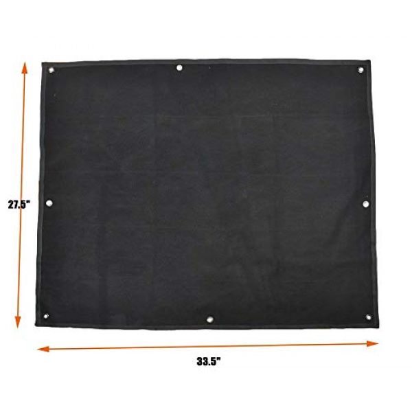 JFFCE Airsoft Morale Patch 2 Tactical Military Combat Morale Patch Holder Display Board Hook & Loop Patch Panel(Large)