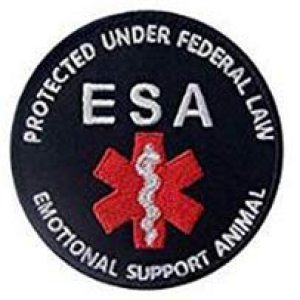 Tactical Embroidery Patch Airsoft Morale Patch 1 Service Dog Emotional Support Animal ESA Embroidery Patch Military Tactical Morale Patch Badges Emblem Applique Hook Patches for Clothes Backpack Accessories
