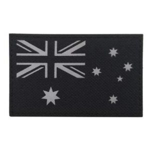 Tactical Embroidery Patch Airsoft Morale Patch 1 Australia Flag Infrared Reflective IR Patch Military Tactical Morale Patch Badges Emblem Applique Hook Patches for Clothes Backpack Accessories