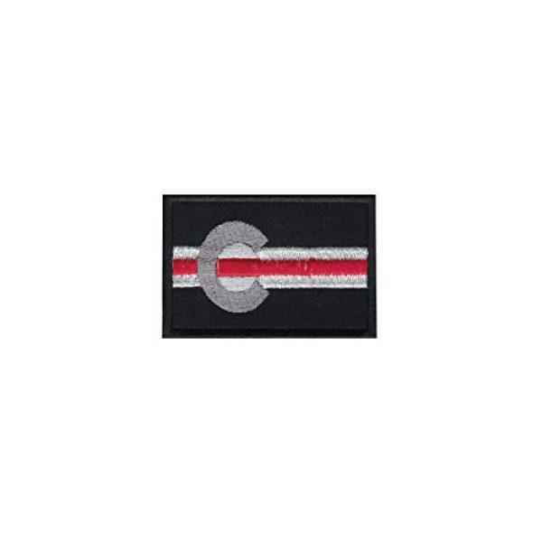 New Brand Airsoft Morale Patch 1 New Brand Firefighter Thin Red Line Colorado Flag Morale Patch Hook Backing