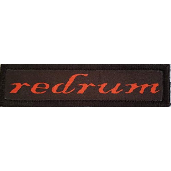 RedheadedTshirts Airsoft Morale Patch 1 1x4 Redrum The Shining Tactical Military Morale Patch. 2x3" Hook Made in The USA Perfect for Your Rucksack, Molle Gear, Operator hat or Cap!