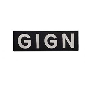 Tactical Embroidery Patch Airsoft Morale Patch 1 Big Size Special Unit Gendarmerie Nationale France GIGN Embroidery Patch Military Tactical Morale Patch Badges Emblem Applique Hook Patches for Clothes Backpack Accessories