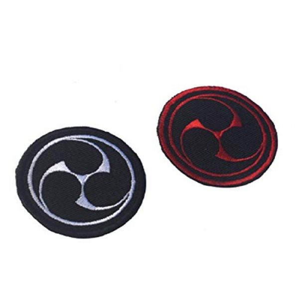 Embroidered Patch Airsoft Morale Patch 1 2pc Japanese Ninja Throw Style 3D Tactical Patch Military Embroidered Morale Tags Badge Embroidered Patch DIY Applique Shoulder Patch Embroidery Gift Patch