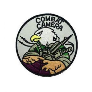 Tactical Embroidery Patch Airsoft Morale Patch 1 USAF Falcon Combat Camera Tactical Embroidery Patch Hook & Loop Morale Patch Military Patch for Clothing Accessory Backpack Armband