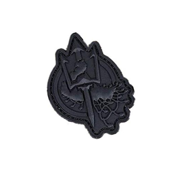 PVC PATCH Airsoft Morale Patch 2 Poseidon Trident Costa Rudolf Military Hook Loop Tactics Morale PVC Patch (color3)