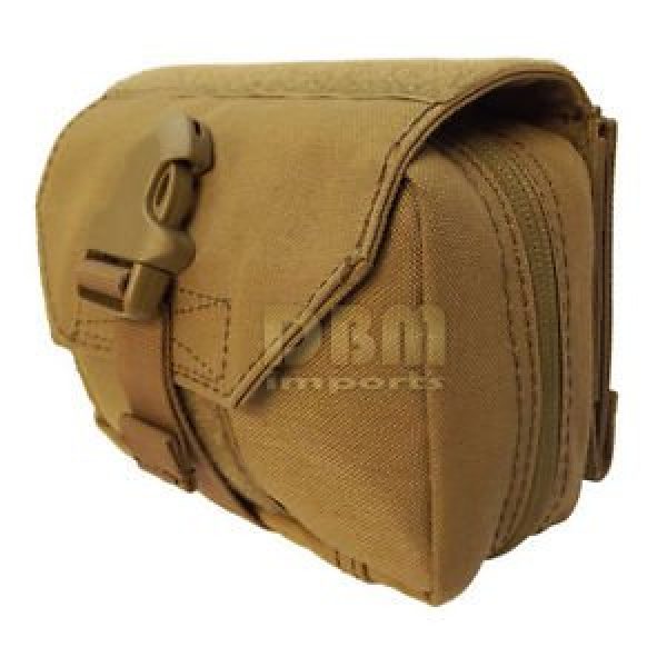 DBM IMPORTS Tactical Pouch 4 TAN Molle Tactical EMT First Response Pouch First Aid Responder Medic Bag