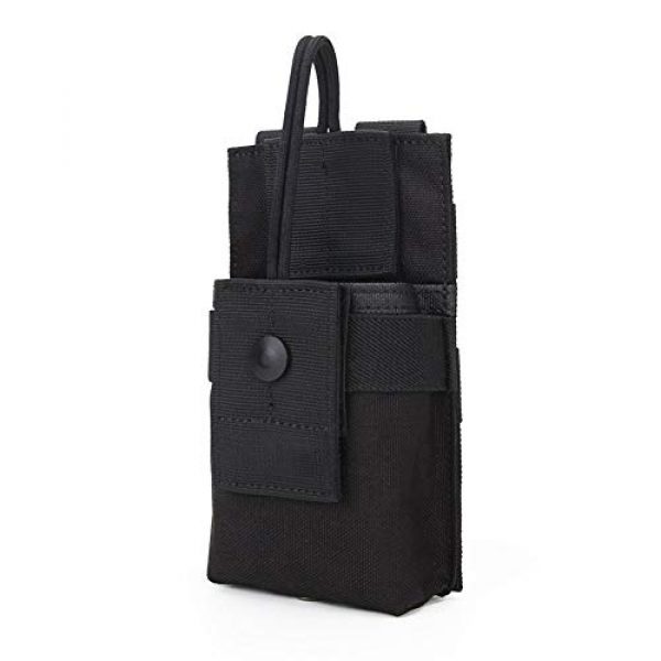 Gexgune Tactical Pouch 1 Gexgune Molle Short Radio Pouch, Nylon Molle Tactical Radio Holder Case for BaoFeng UV-5R UV82 (9 Colors Optional)