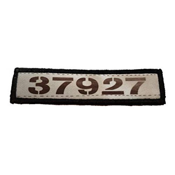 RedheadedTshirts Airsoft Morale Patch 1 1x4 Shawshank Prison Number Morale Patch. Made in The USA