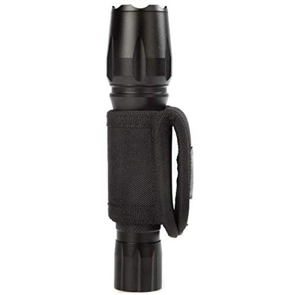 LUITON Tactical Pouch 4 2-Pack Tactical Flashlight Holster Clip-On Flashlight Pouch for Tactical Torch Handheld LED Flashlight Holster for Duty Belt Carry Case Holder Compact Light Holder(Open Top)