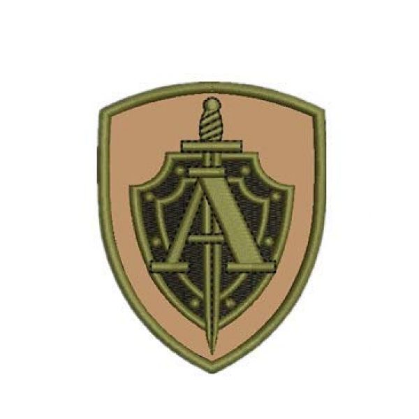 Tactical Embroidery Patch Airsoft Morale Patch 3 Russian FSB Alfa Group Tactical Embroidery Patch Hook & Loop Morale Patch Military Patch for Clothing Accessory Backpack Armband (2pcs)