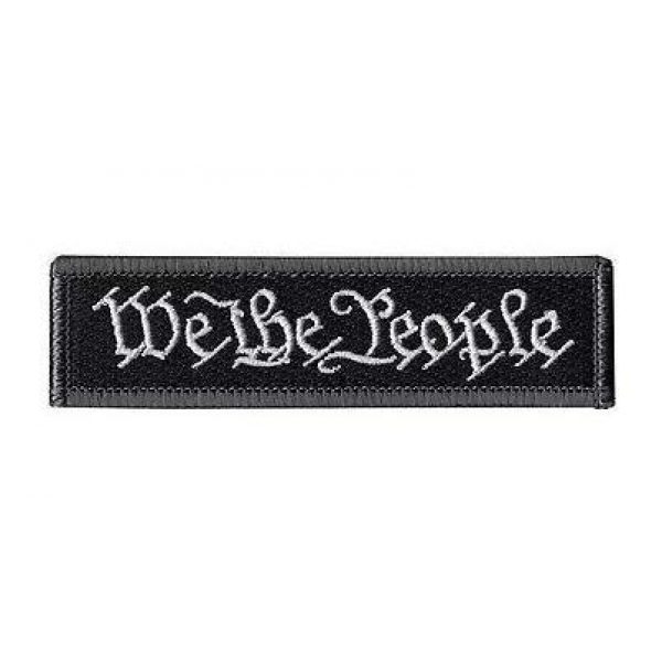 Tactical Embroidery Patch Airsoft Morale Patch 3 We The People Tactical Embroidery Patch Hook & Loop Morale Patch Military Patch for Clothing Accessory Backpack Armband (2pcs)