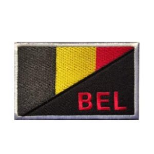 Tactical Embroidery Patch Airsoft Morale Patch 1 Belgium Flag Embroidery Patch Military Tactical Morale Patch Badges Emblem Applique Hook Patches for Clothes Backpack Accessories