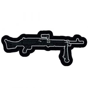PatchOps Airsoft Morale Patch 1 PatchOps M240 Machine Gun PVC Tactical Morale Uniform Patch - Hook Back (M240)