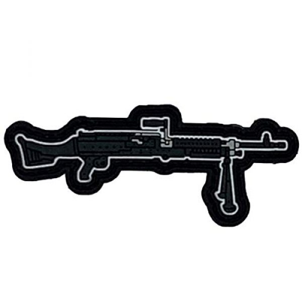 PatchOps Airsoft Morale Patch 1 PatchOps M240 Machine Gun PVC Tactical Morale Uniform Patch - Hook Back (M240)