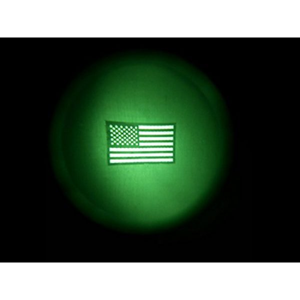 Empire Tactical USA Airsoft Morale Patch 2 Black and Tan Us Ir Infrared USA Flag Military Morale Reflective Patch