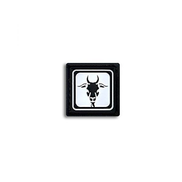 BASTION Airsoft Morale Patch 1 Bastion Tactical Combat Badge PVC Morale Patch Hook and Loop Patch - Capricorn BNW