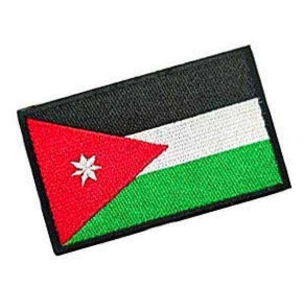 Embroidery Patch Airsoft Morale Patch 2 Jordan Flag Patch Military Hook Loop Tactics Morale Embroidered Patch