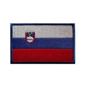 Tactical Embroidery Patch Airsoft Morale Patch 1 Slovenia Flag Embroidery Patch Military Tactical Morale Patch Badges Emblem Applique Hook Patches for Clothes Backpack Accessories