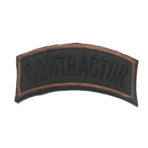 Tactical Embroidery Patch Airsoft Morale Patch 1 Contractor Tactical Embroidery Patch Hook & Loop Morale Patch Military Patch for Clothing Accessory Backpack Armband