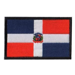Tactical Embroidery Patch Airsoft Morale Patch 1 America Dominican State Flag Tactical Embroidery Patch Hook & Loop Morale Patch Military Patch for Clothing Accessory Backpack Armband (color1)