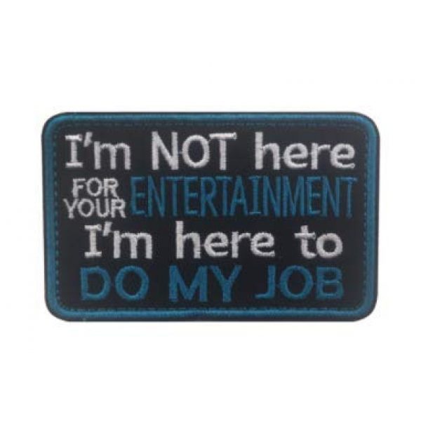 Tactical Embroidery Patch Airsoft Morale Patch 1 Service Dog Tactical Embroidery Patch Hook & Loop Morale Patch Military Patch for Clothing Accessory Backpack Armband (Blue)