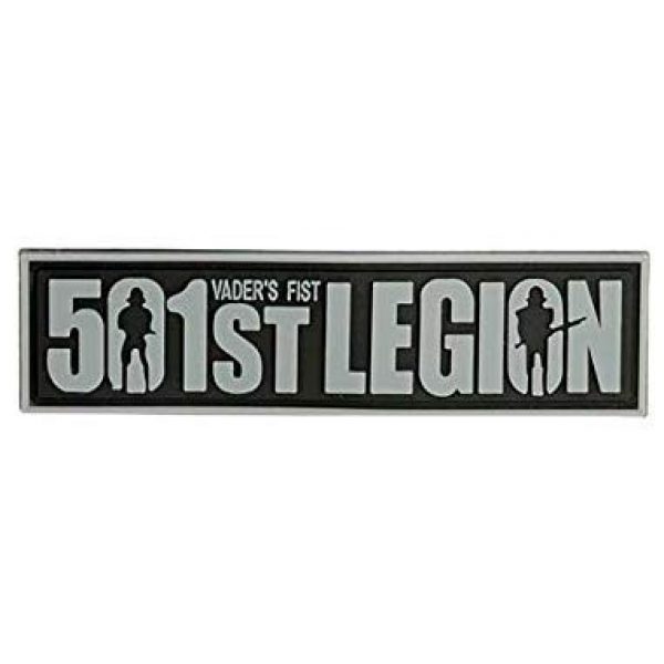 PVC PATCH Airsoft Morale Patch 1 Star Wars Vader"s fist Wars 501st Legion Vader"s fist Military Hook Loop Tactics Morale PVC Patch (color1)