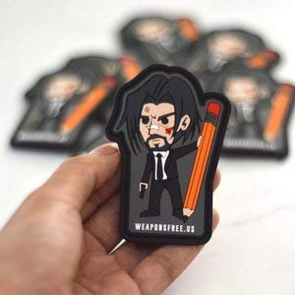 weaponsfree.us Airsoft Morale Patch 3 John Wick Custom Tactical Morale PVC Patch