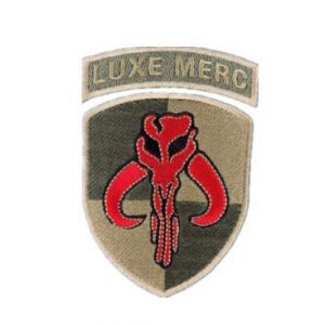 Tactical Embroidery Patch Airsoft Morale Patch 1 Star Wars Mandalorian Bounty Hunter Boba Fett Mythosaur Skull Tactical Embroidery Patch Hook & Loop Morale Patch Military Patch for Clothing Accessory Backpack Armband