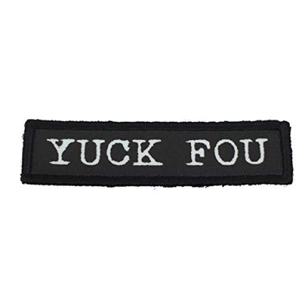 RedheadedTshirts Airsoft Morale Patch 1 1x4" Yuck Fou Morale Patch. 1x4" Hook and Loop Made in The USA