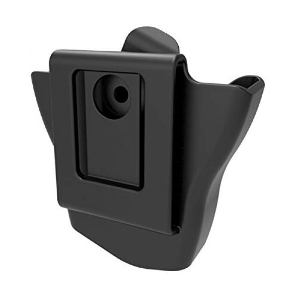 GUN & FLOWER Tactical Pouch 2 Gun&Flower Polymer Handcuff Holder | Handcuff Pouch for Duty Belt with Secure Snap Handcuff Holster Standard Hard Open asp Handcuff Case Law Enforcement hinged S&W hinged Handcuffs Cases Police