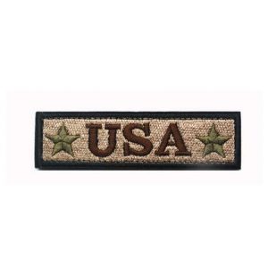 Tactical Embroidery Patch Airsoft Morale Patch 1 USA Tactical Embroidery Patch Hook & Loop Morale Patch Military Patch for Clothing Accessory Backpack Armband