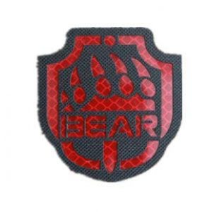 Tactical Embroidery Patch Airsoft Morale Patch 1 IR Bear Paw Claw Escape from Tarkov Infrared Reflective Tactical Embroidery Patch Hook & Loop Morale Patch Military Patch for Clothing Accessory Backpack Armband (color3)