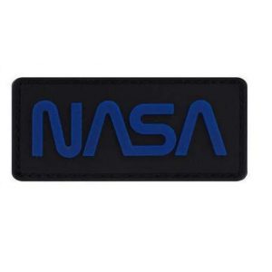 Tactical PVC Patch Airsoft Morale Patch 1 NASA Logo National Aeronautics and Space Administration PVC Military Tactical Morale Patch Badges Emblem Applique Hook Patches for Clothes Backpack Accessories