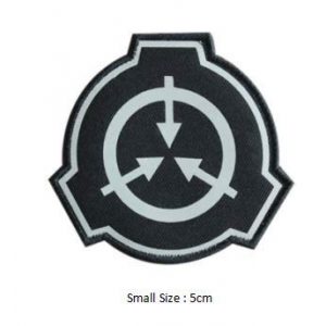 Tactical Embroidery Patch Airsoft Morale Patch 1 IR Special Containment Procedures Foundation SCP Infrared Reflective Tactical Embroidery Patch Hook & Loop Morale Patch Military Patch for Clothing Accessory Backpack Armband (Small)